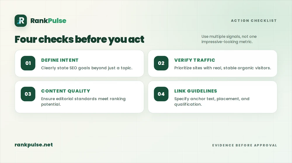 Article verification checklist