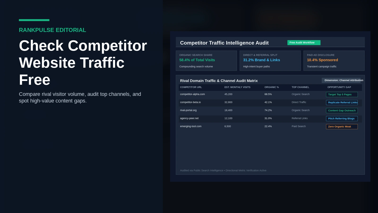 Check competitor website traffic free step-by-step guide