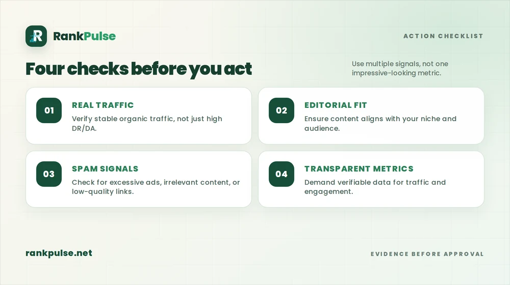 Article verification checklist