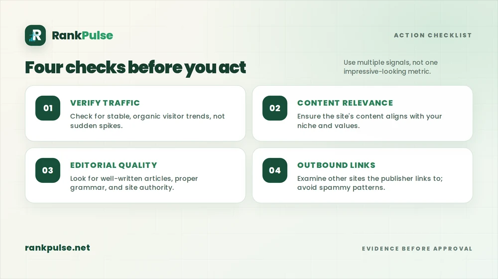 Article verification checklist