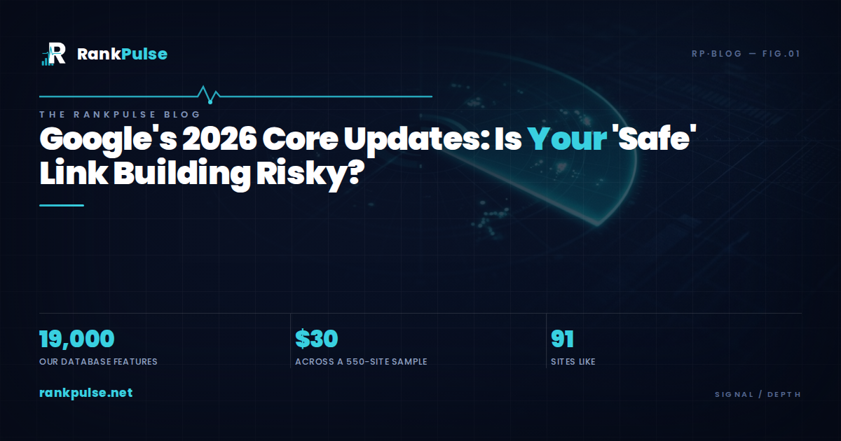 Google's 2026 Core Updates: Is Your 'Safe' Link Building Risky?