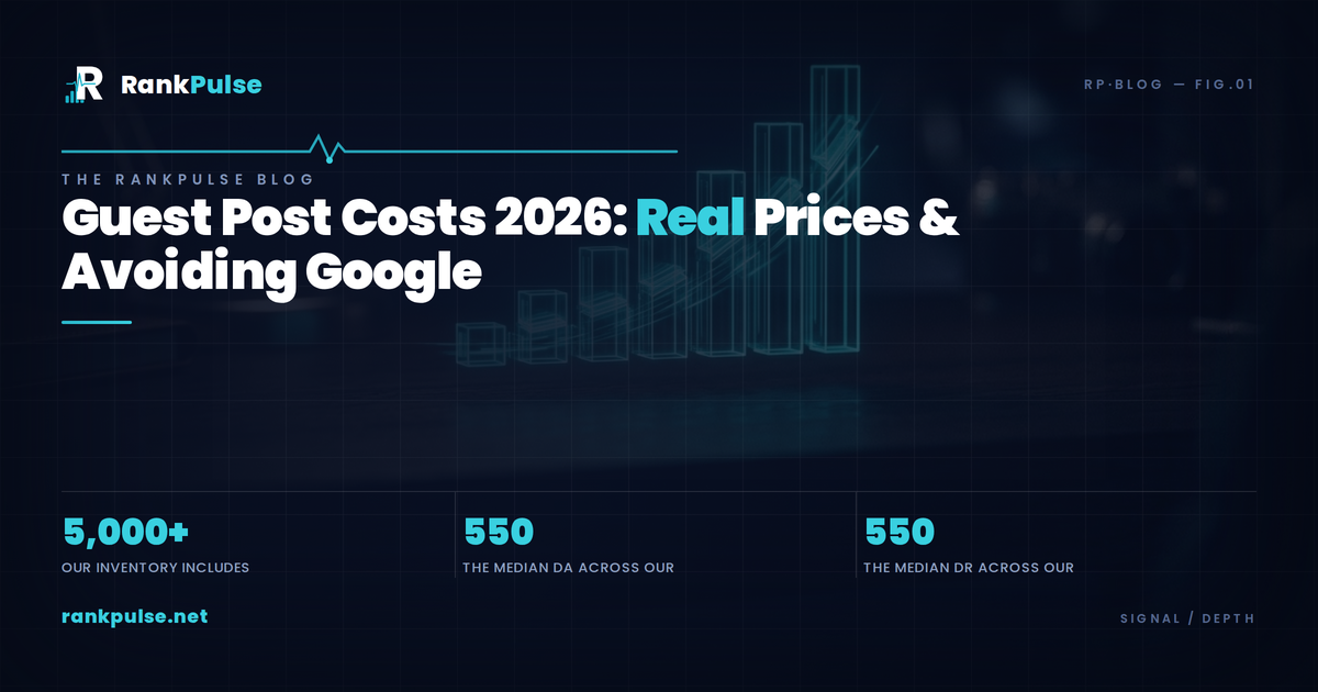 Guest Post Costs 2026: Real Prices & Avoiding Google