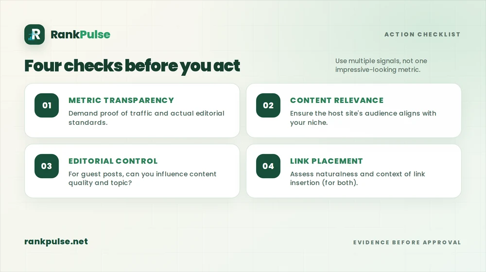 Article verification checklist