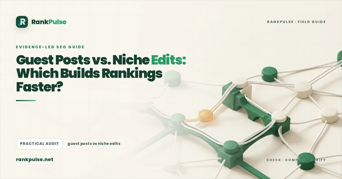 Guest Posts vs. Niche Edits: Which Builds Rankings Faster?