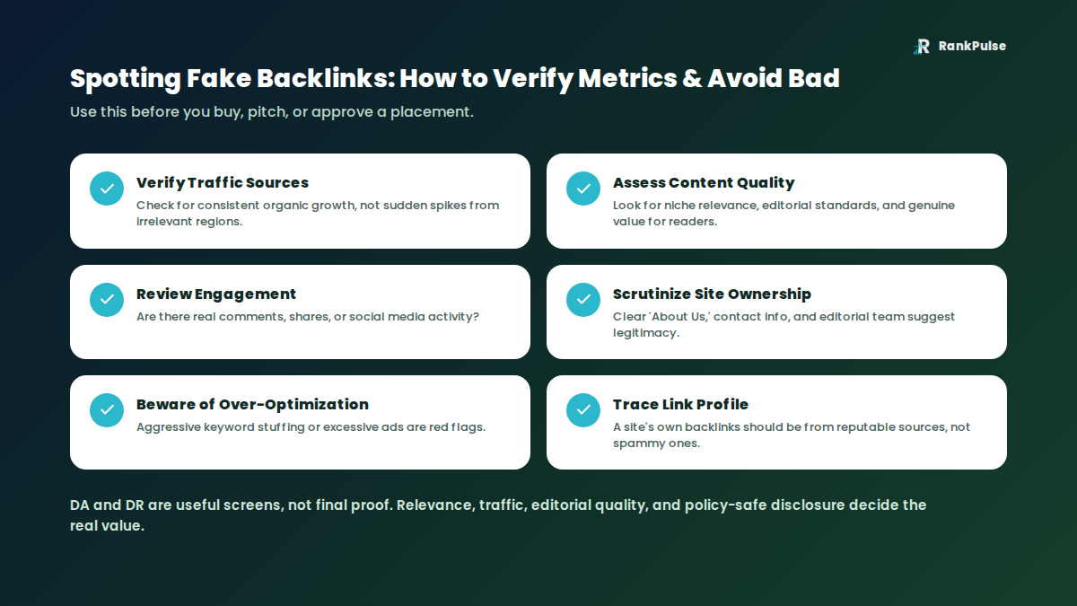 Vetting checklist