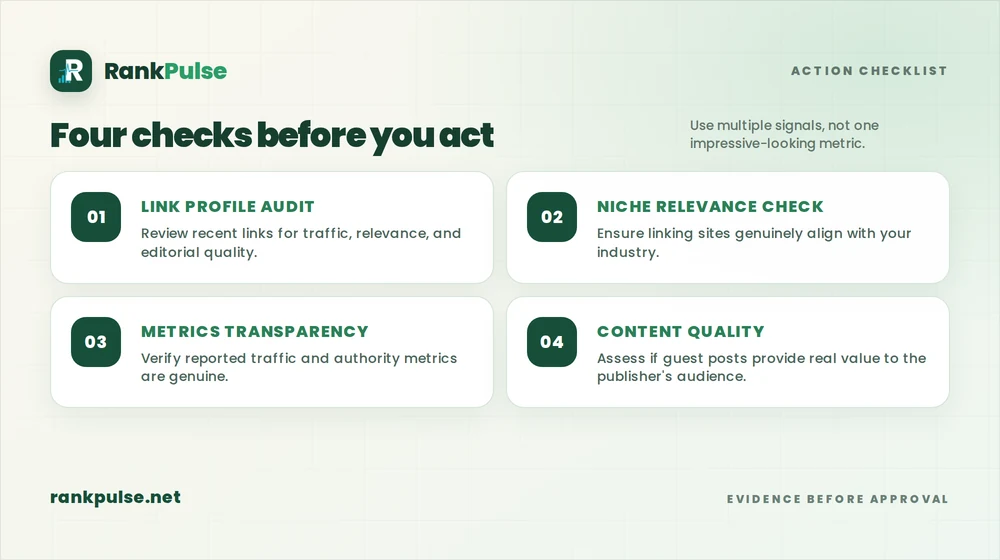 Article verification checklist