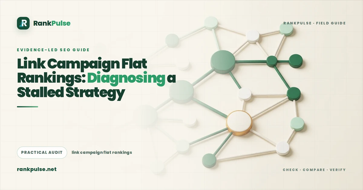 Link Campaign Flat Rankings: Diagnosing a Stalled Strategy