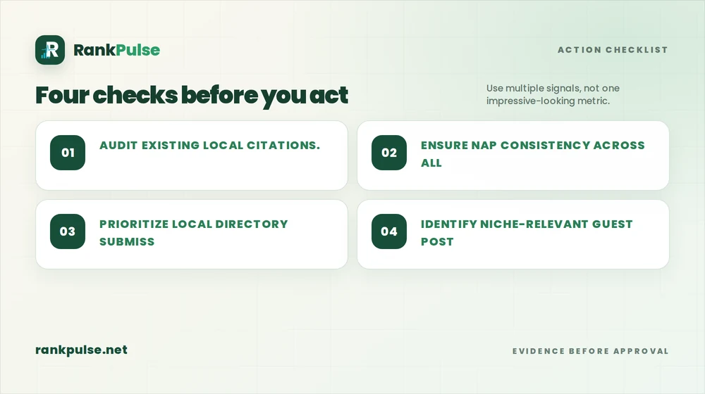 Article verification checklist