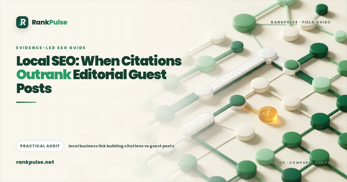 Local SEO: When Citations Outrank Editorial Guest Posts