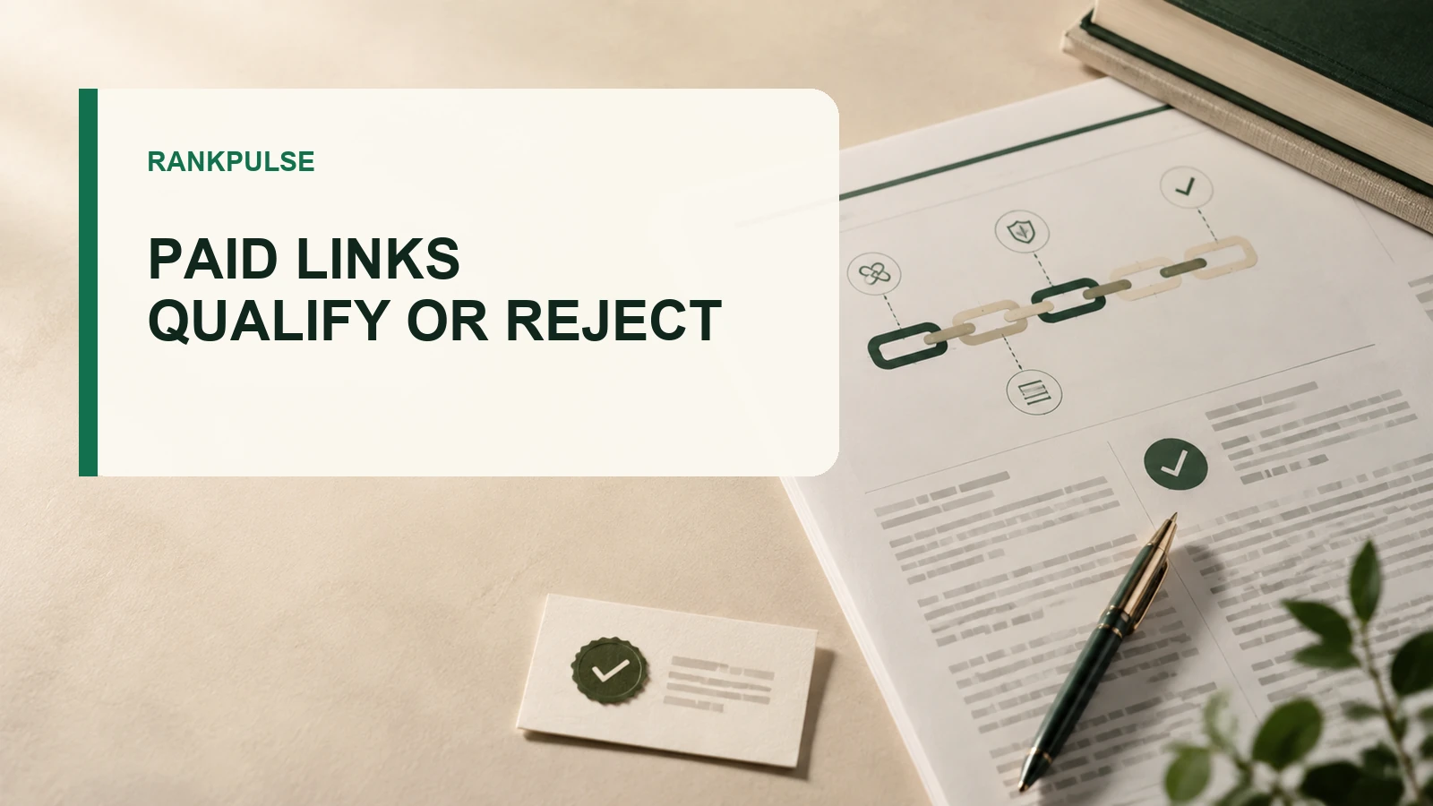 RankPulse editorial review desk for deciding whether a paid guest-post link should be sponsored, nofollowed or rejected