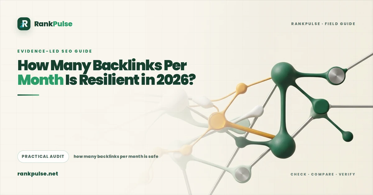 How Many Backlinks Per Month Is Resilient in 2026?